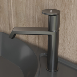 Смеситель для раковины STWORKI Лерум S04010GB вороненая сталь