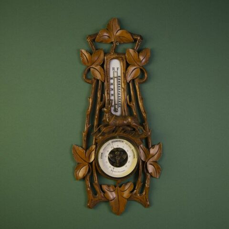 Винтаж: Старинный Барометр с Термометром