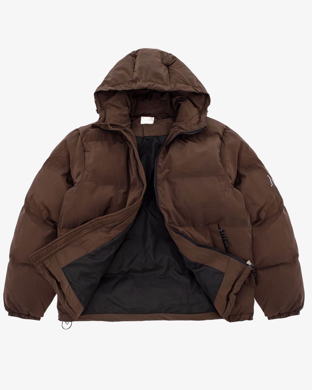 Пуховик Magamaev Macro Hooded Puffer коричневый