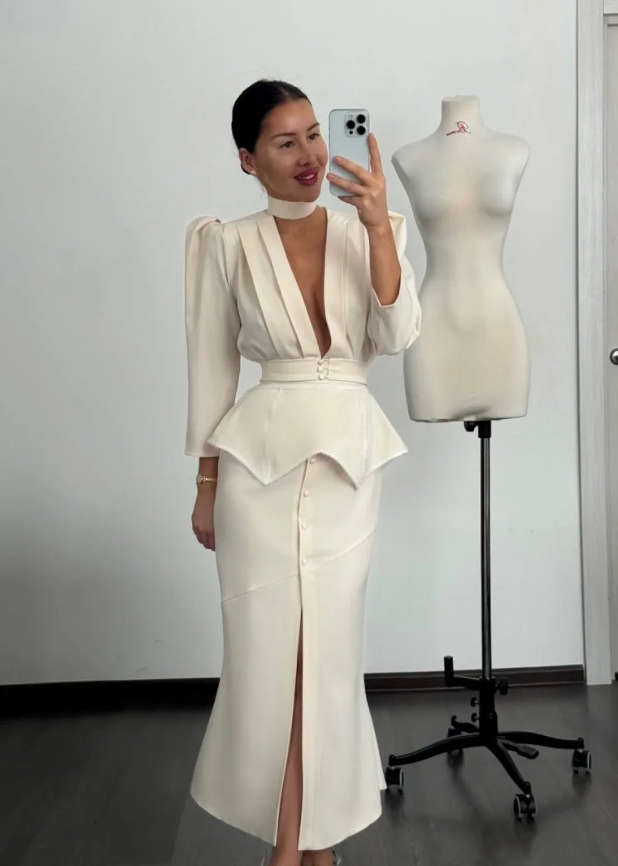 Платье Пятый элемент, Бежевый