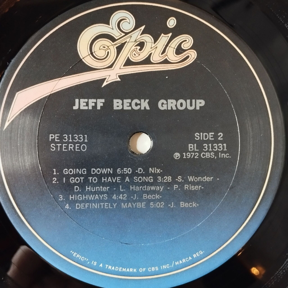 Винтажная виниловая пластинка LP Jeff Beck Group (USA 1983) I Got To Have A Song