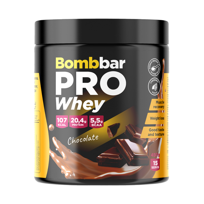 Протеин &quot;Шоколад&quot;, Whey Protein Pro Chocolate, Bombbar, 450 г