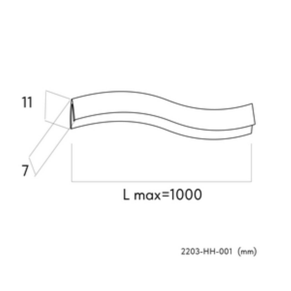 Гарпун шинопровода для натяжного потолка Favourite Practica 2203-HH-001