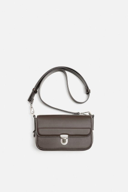 ZARA ОДНОТОННАЯ СУМКА, КОРИЧНЕВЫЙ