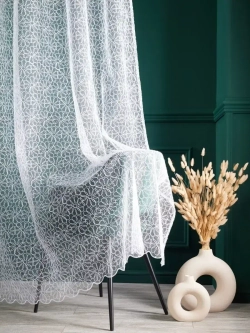 Тюль в спальню гостиную белый 300х260