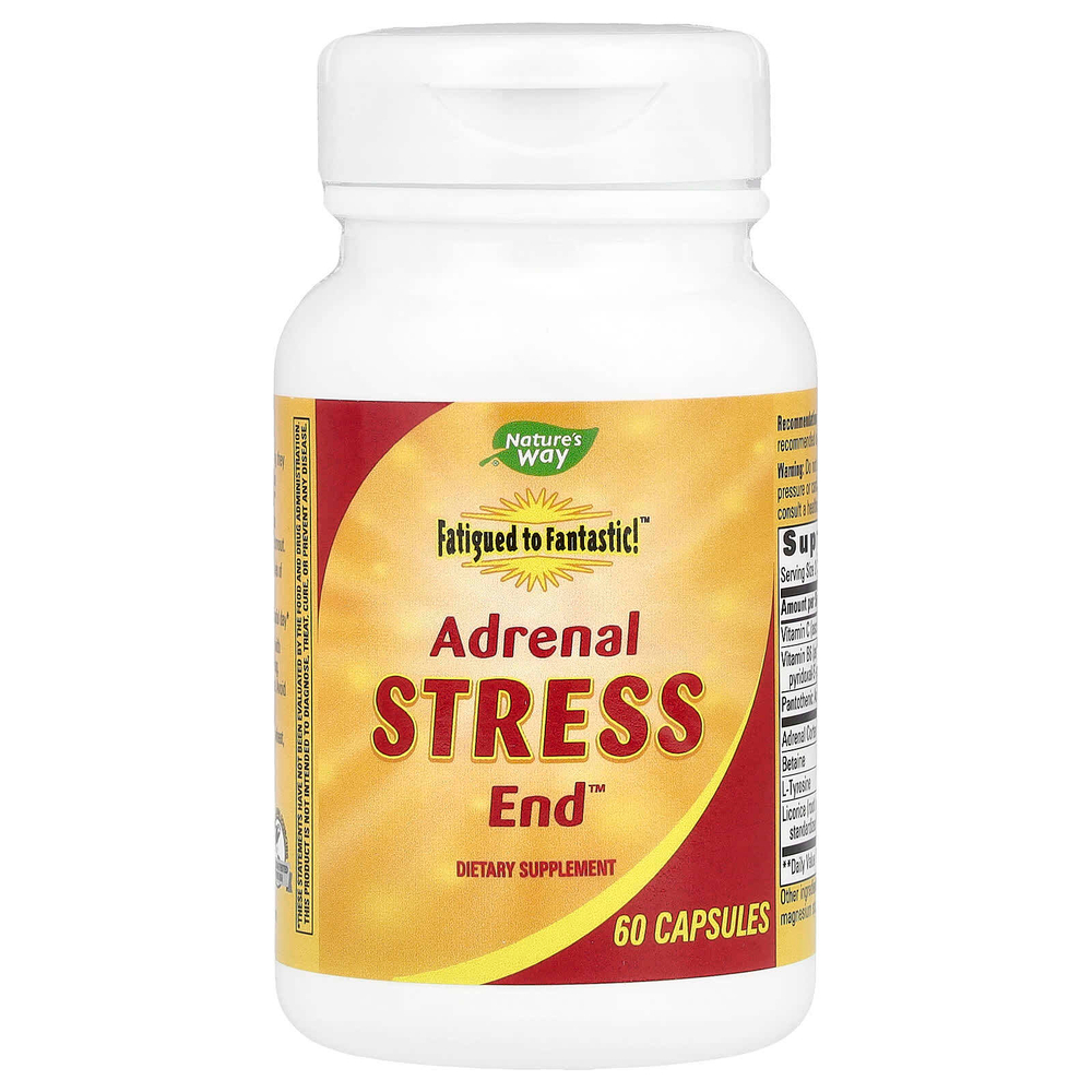 Nature's Way, Fatigued to Fantastic!, Adrenal Stress End, 60 капсул