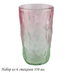 Lenardi 200-021 Набор из 6 стаканов 350мл в под.уп.(х8)Стекло