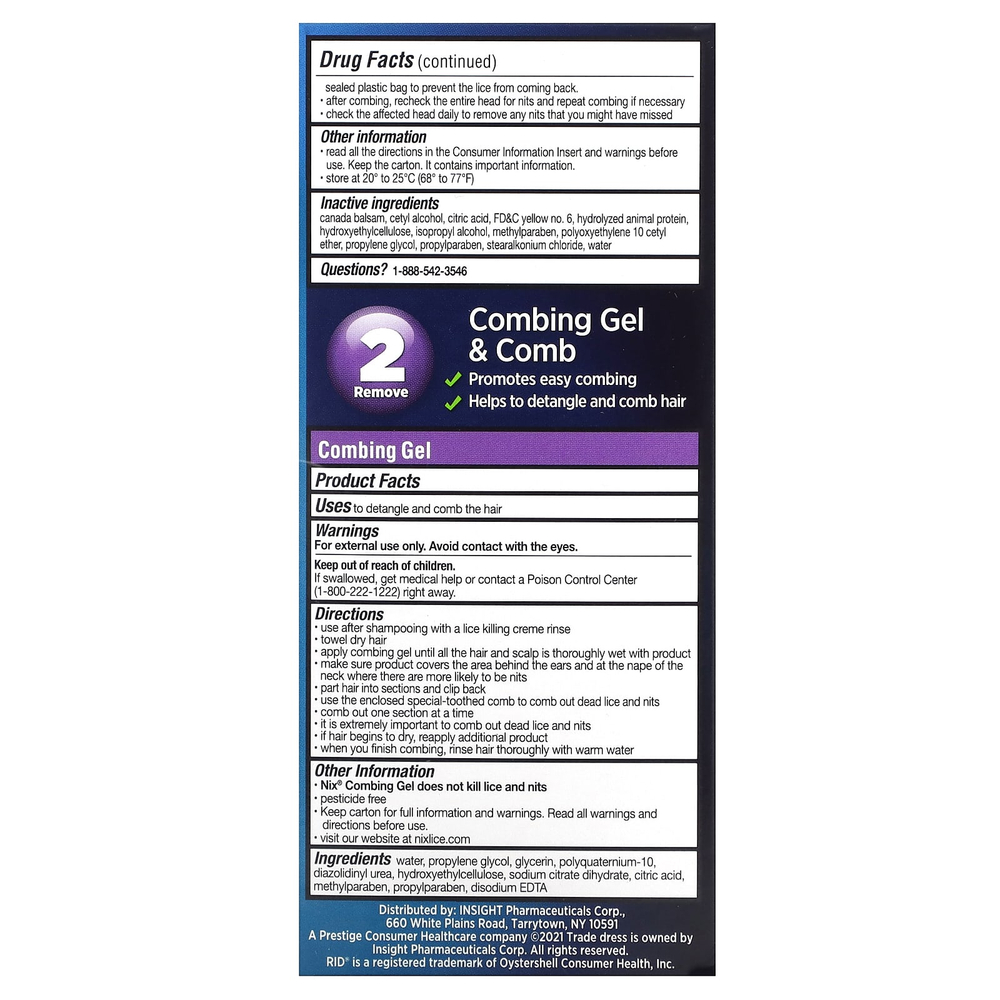 Nix, полный набор для лечения вшей, 1 набор