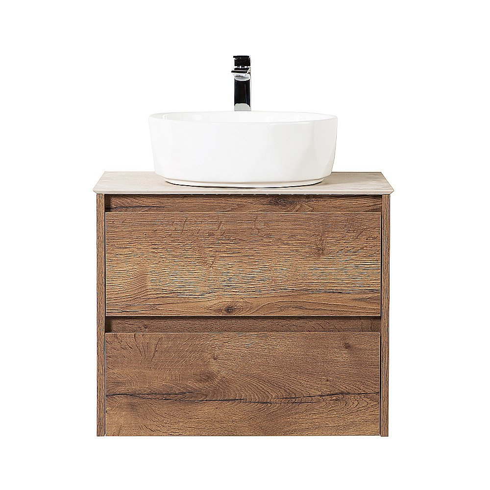 Тумба с раковиной и столешницей BelBagno KRAFT 60 Rovere Tabacco