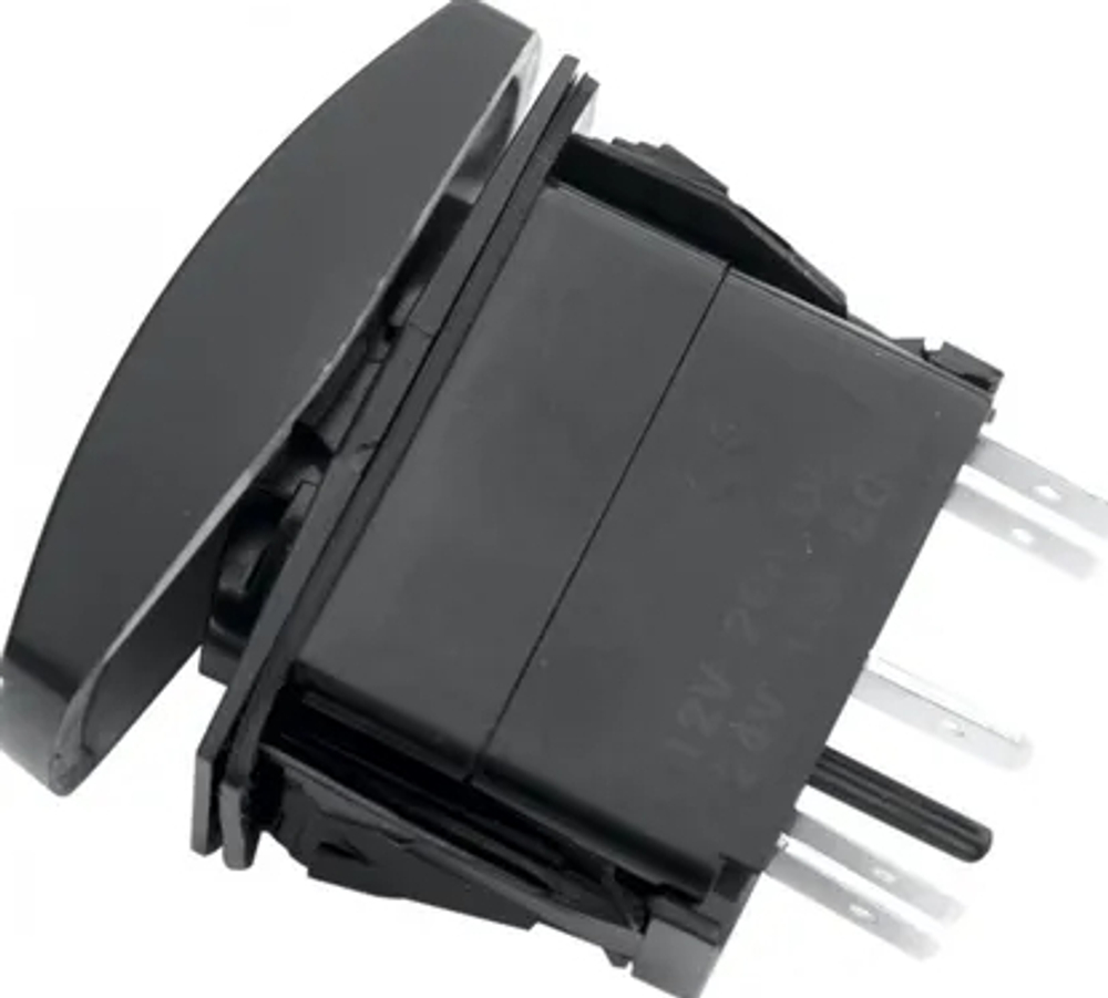 Переключатель РИФ ВКЛ/ВЫКЛ, белая подсветка, КРУГ ЛИНИЯ