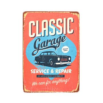 Wood Постер Classick Garage #1 We can fix anything