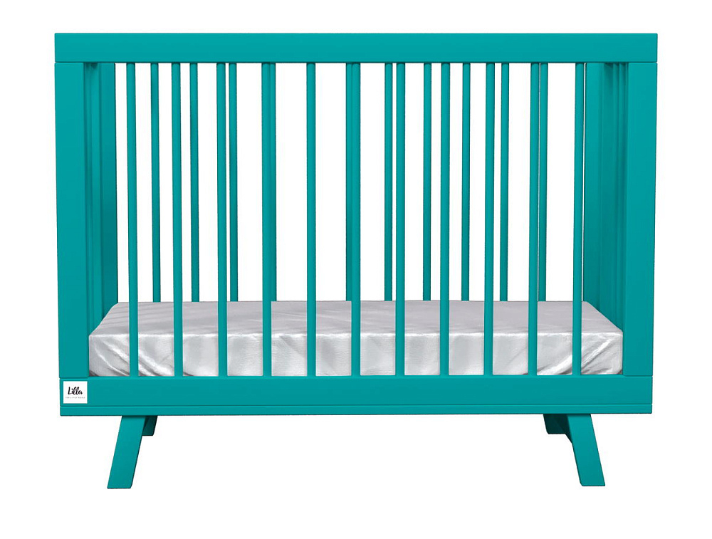 Кроватка детская Lillaland Lilla Aria с маятником Ocean Blue