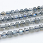 Лабрадор, размер около 6,4-6,8 мм, цена за 14-15 шт (1/4 нити)