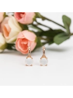 Серьги серебряные с опалом