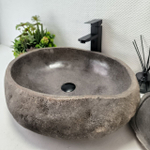 Раковина из речного камня RS-63442 (57*46*16) 0123