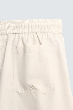 ZARA ДЛИННЫЕ ПЛАВКИ ИЗ МЯГКОЙ ТКАНИ, ЭКРЮ