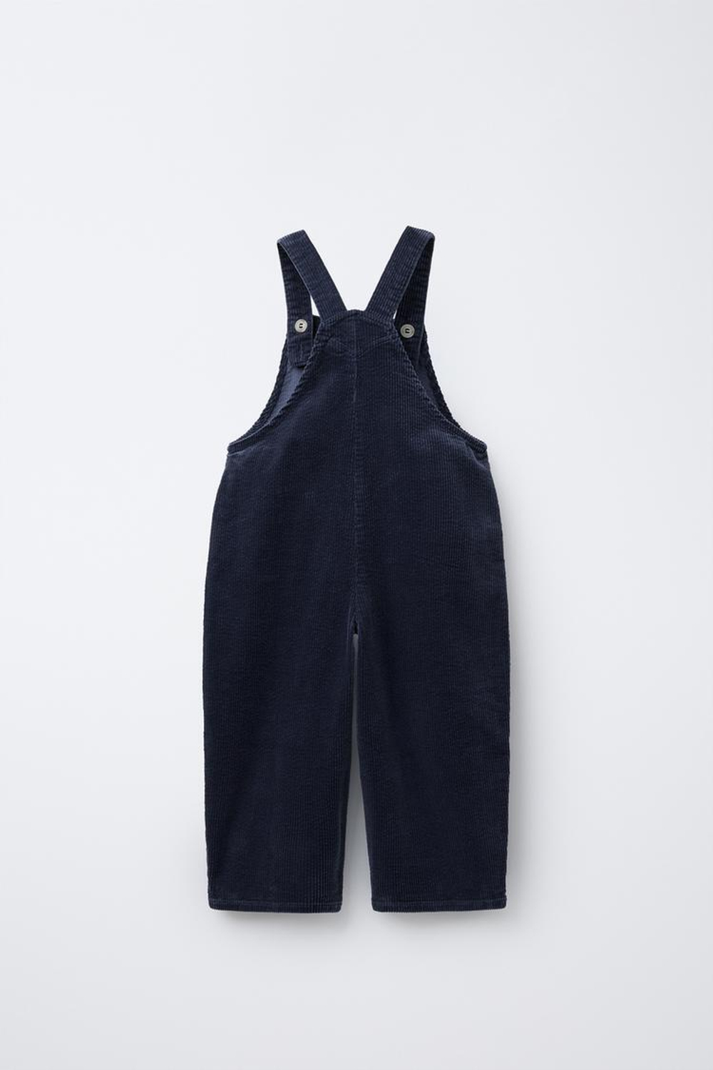 ZARA ДЛИННЫЙ ВЕЛЬВЕТОВЫЙ КОМБИНЕЗОН, ВЫЦВЕТШИЙ СИНИЙ