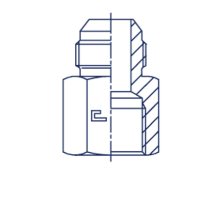 Соединение FS JIC 9/16" NPT3/8"