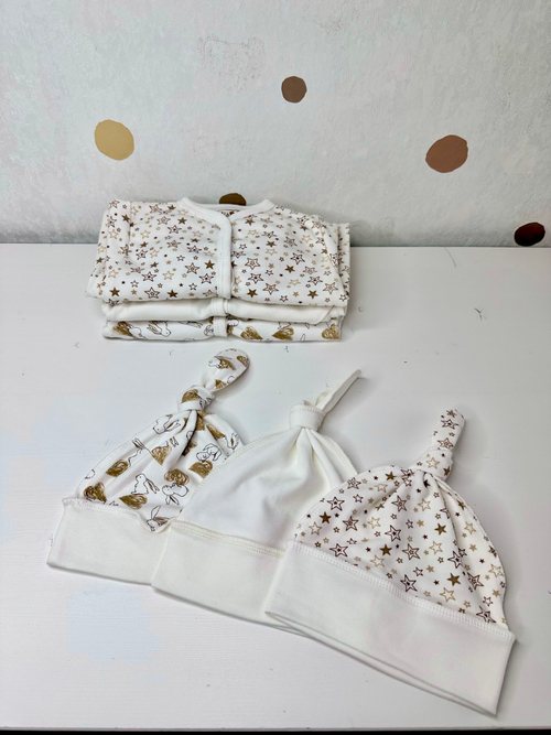 Комплект одежды из 6 предметов (Зайки/Звездочки)