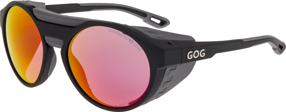 Спортивные очки GOG Manaslu / Matt Black-Grey / Photochromic Red Lens