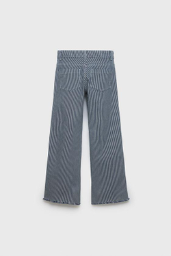 ZARA ШИРОКИЕ ДЖИНСЫ В ПОЛОСКУ Z3D, ПОЛОСКИ