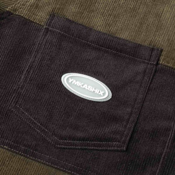 Рубашка Velvet Button темно-оливковый / графитовый - фото 6