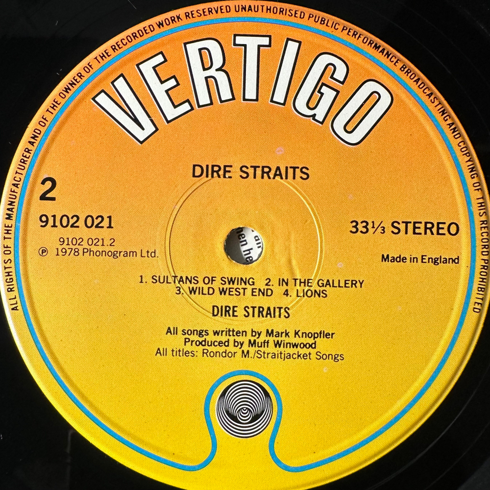 Dire Straits ‎– Dire Straits (Англия 1982г.)