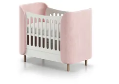Кроватка KIDI Soft mini cпальное место 60*120 см (розовый)