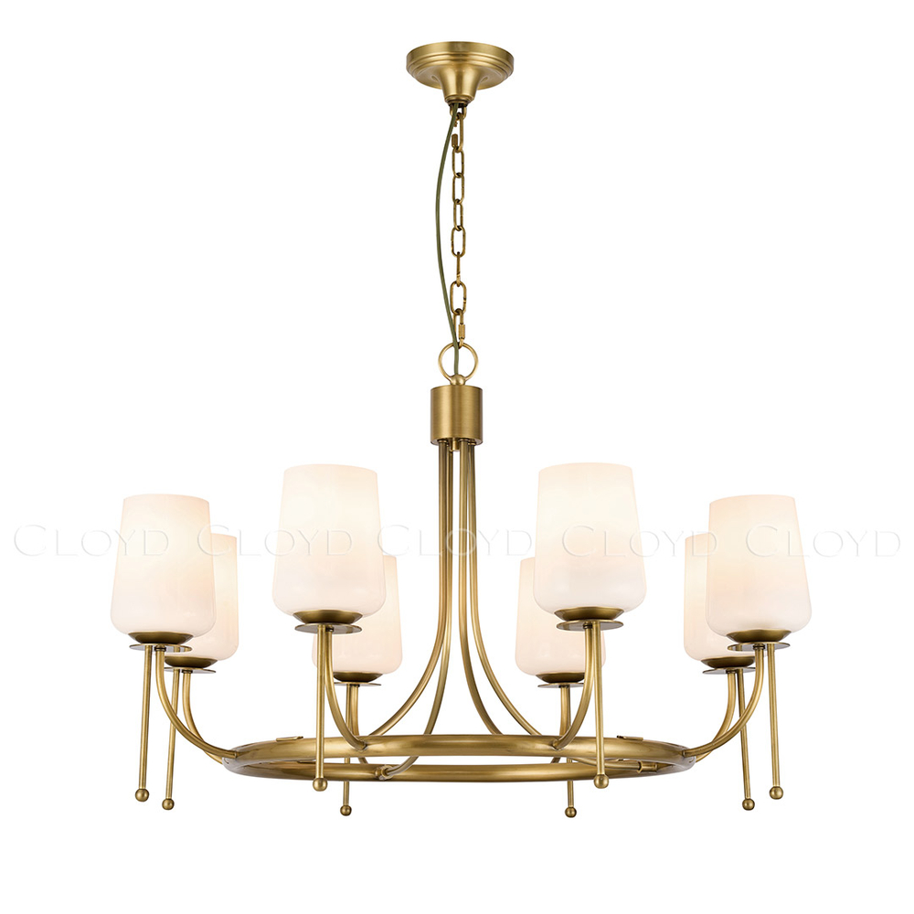 Люстра Cloyd MIDGARD C8 / Ø83 см - латунь (арт.11697)