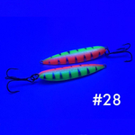 Блесна (пилькер) ЖОР "Алтынка" цветная с тройником (50мм, 13 гр), Латунь