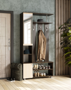 Прихожая Эконом, Венге, Дуб молочный