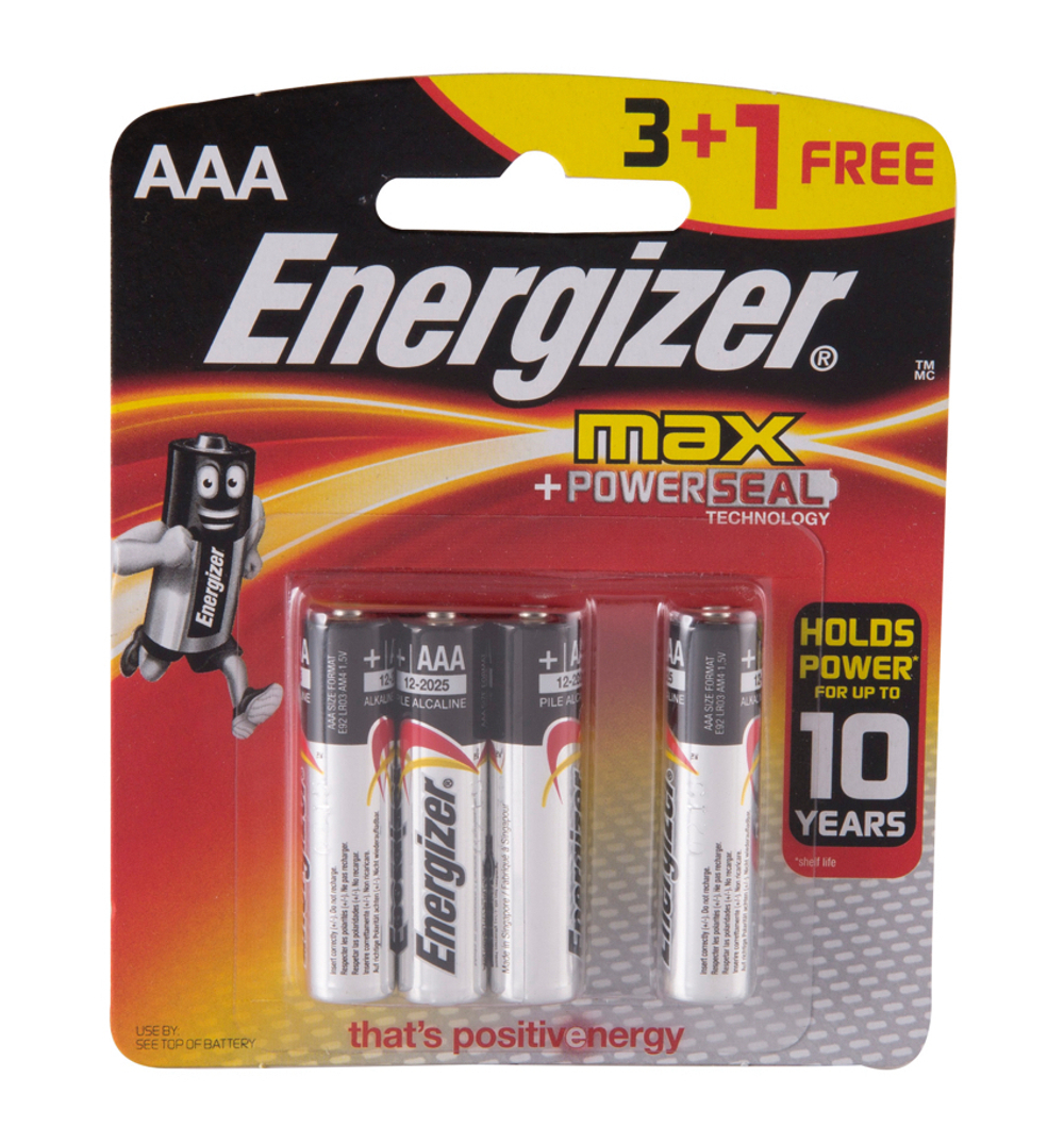 Батарейка ENR MAX E92 BP4 3+1 Free