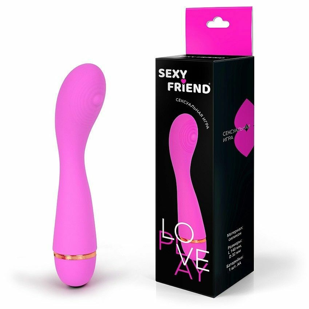 Вибростимулятор для G-точки Sexy Friend, розовый, 14 см