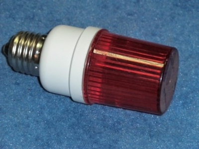 Строб лампа ксеноновая красная Е27