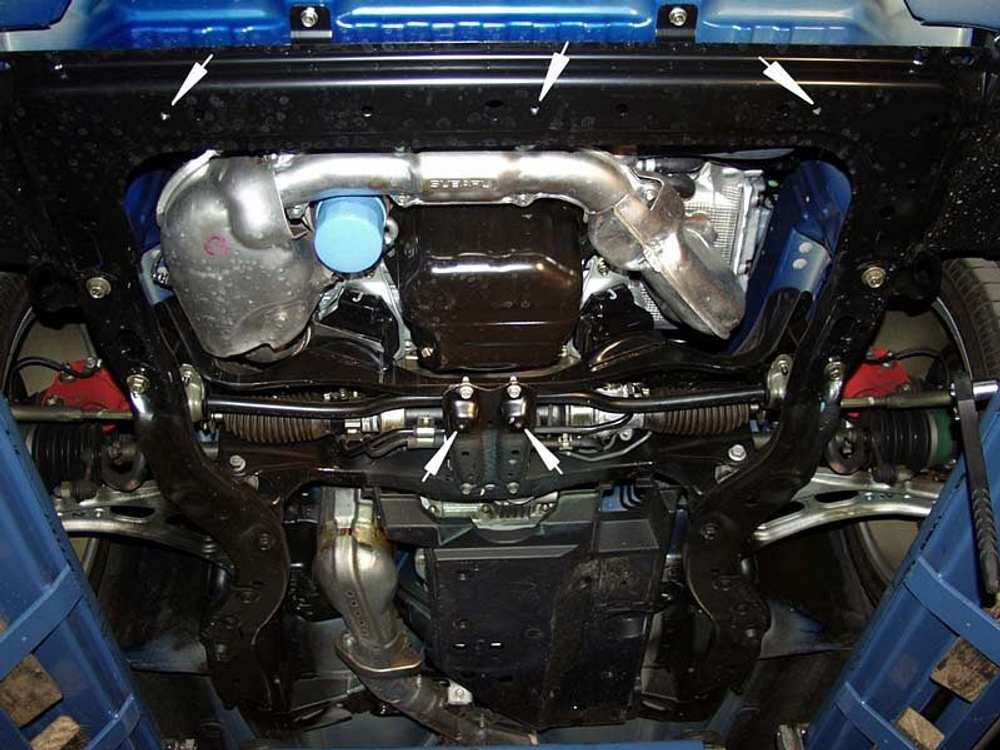 Защита картера и КПП Sheriff для Subaru Impreza II 1998-2002 арт.22.0371