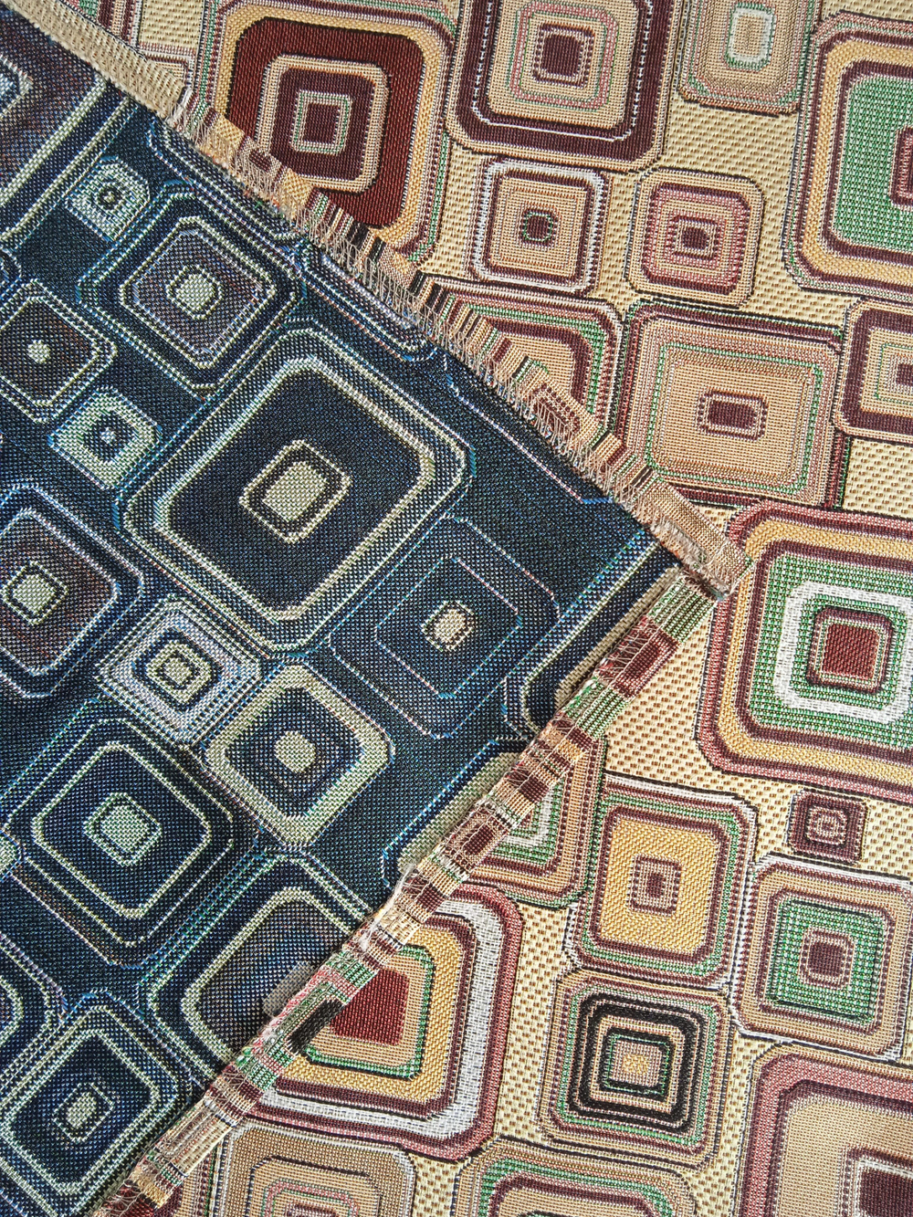 Покрывало гобеленовое Квадраты 2-спальный (180х200)