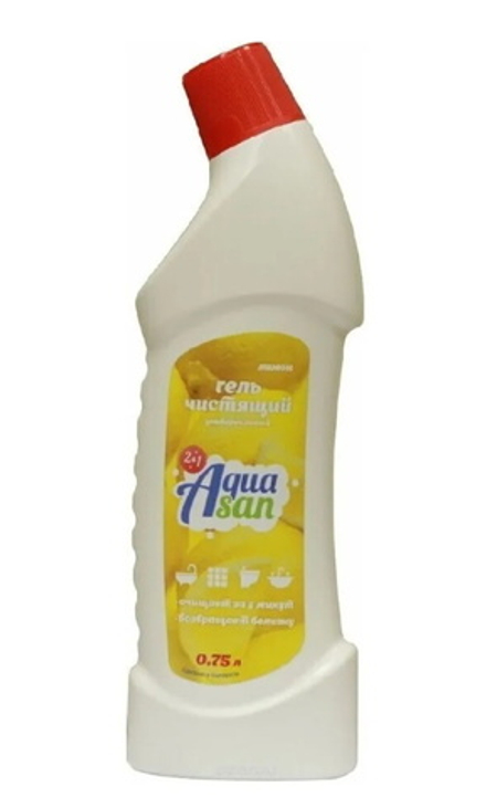 Средство чистящее санитарно-гигиеническое "AquaSan" Лимон 5в1 750мл. Аквасан