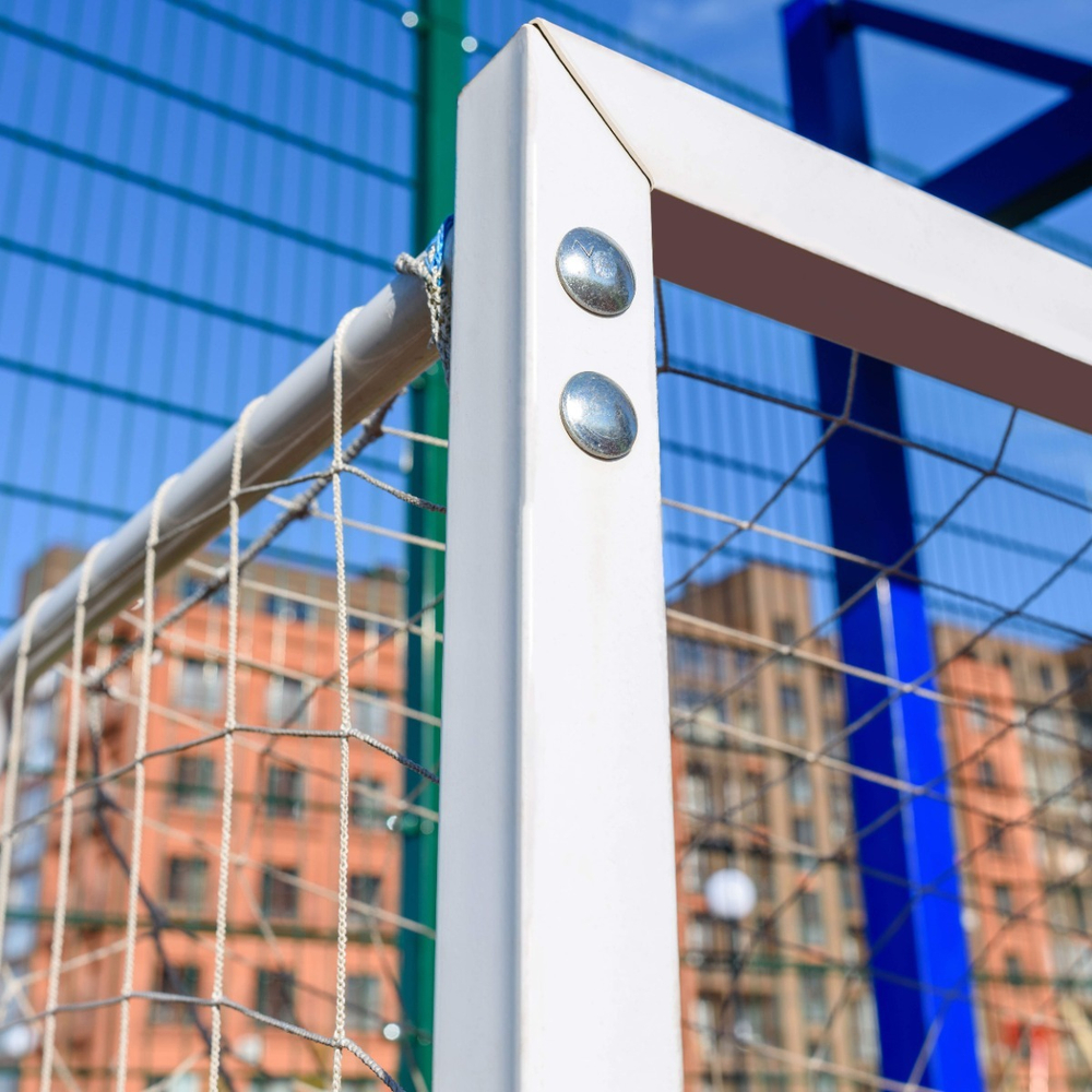 Ворота для мини-футбола, гандбола (без сетки) стальной профиль 80х80 мм ZAVODSPORTA