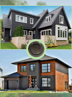 Решётка вентиляционная NOVAplast, атмосферостойкая, D125мм, серая, RAL7024