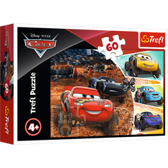 Puzzle - "60" - Lightning McQueen with friends / Disney Cars 3