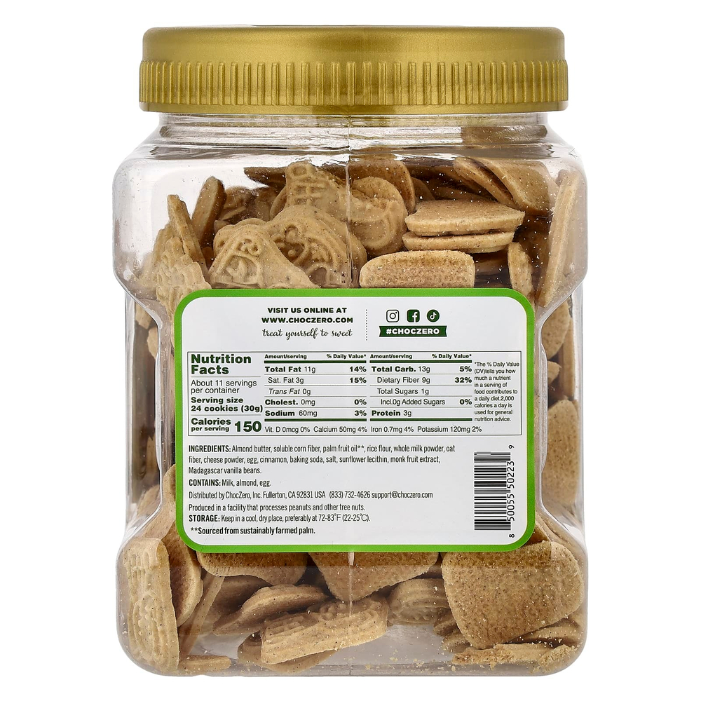 ChocZero, Animal крекеры, корица, 340 г (12 унций)