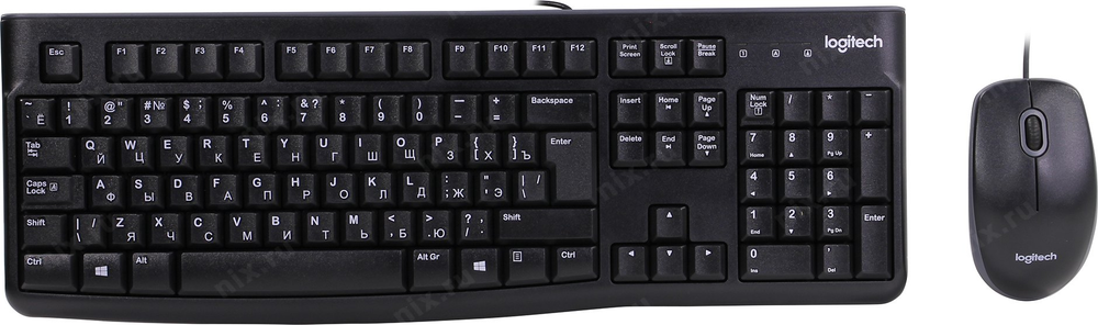 Logitech Desktop MK120 (Кл-ра,USB+Мышь 3кн,Roll,USB) &lt;920-002561&gt;