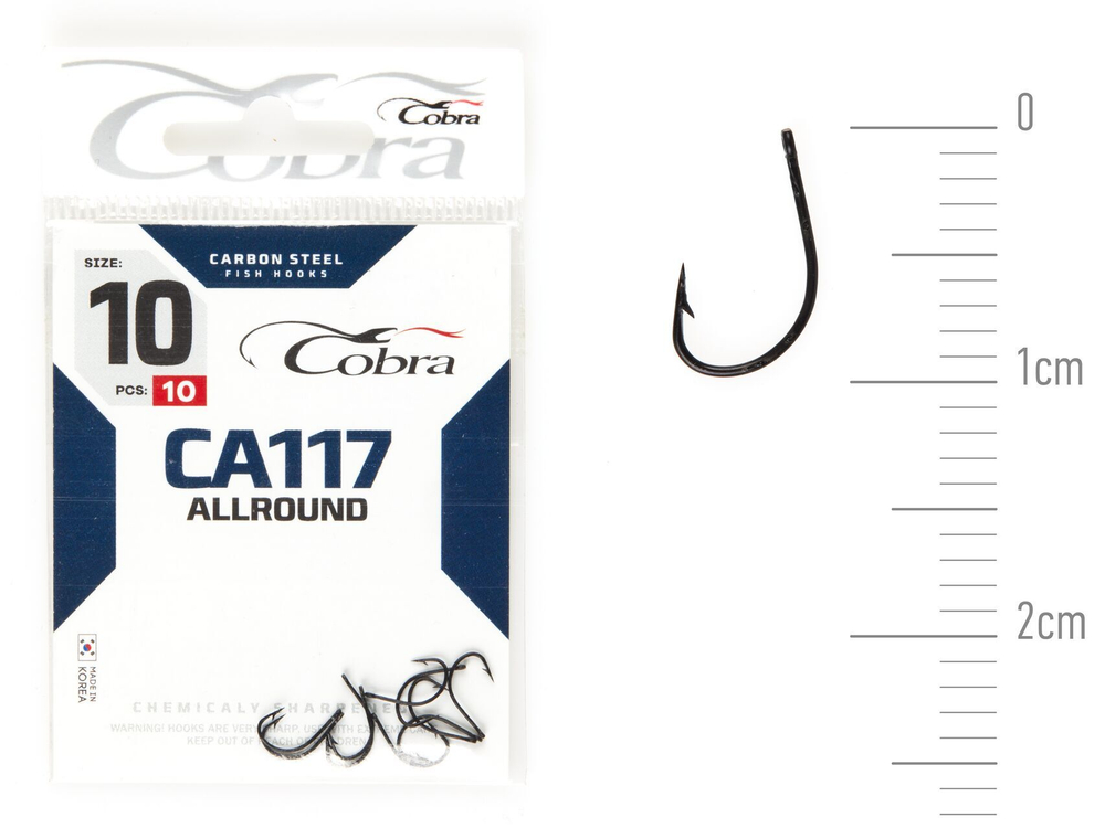 Крючки Cobra Allround FUNA сер. CA117 разм. 010 10шт.
