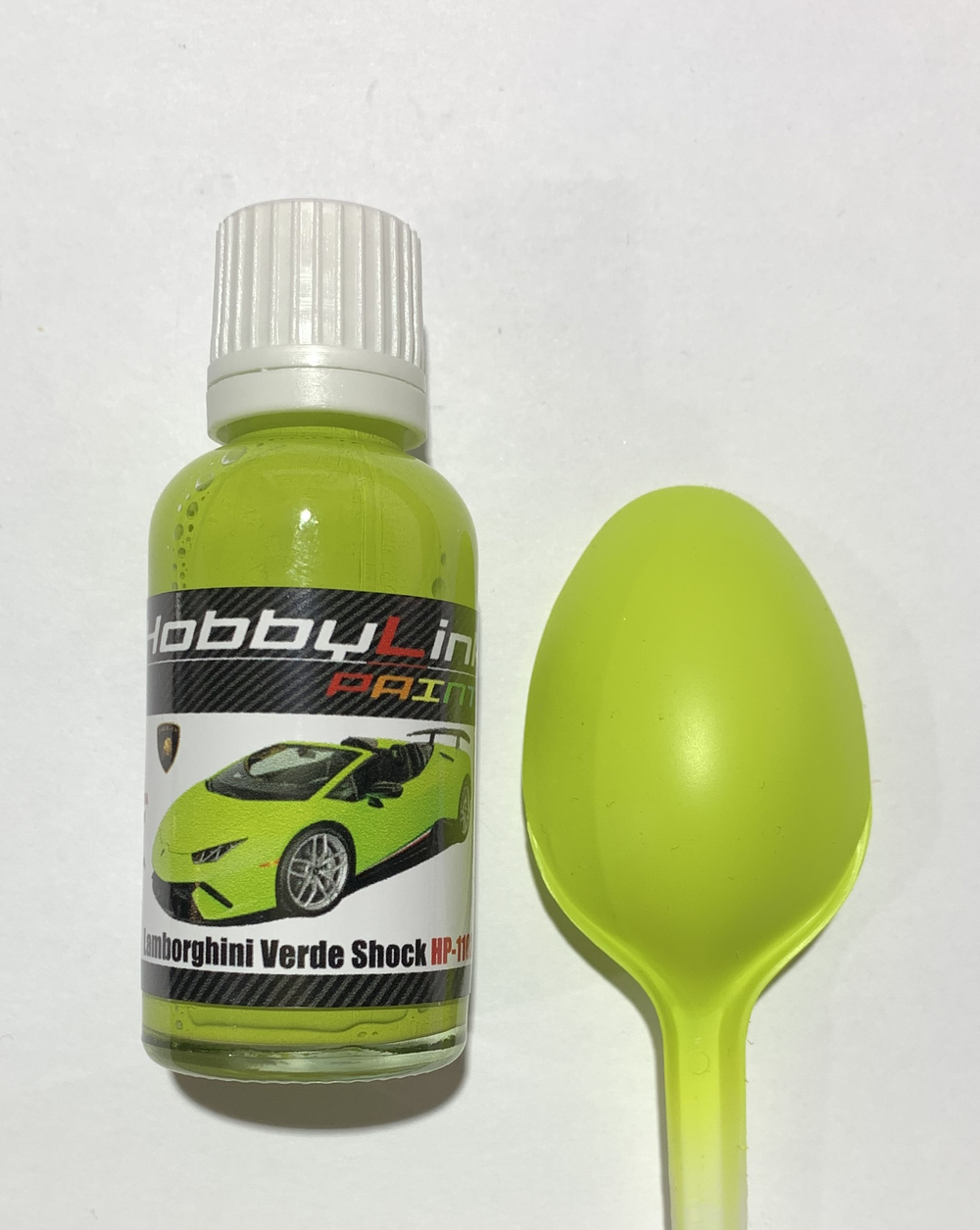 Краска лаковая HobbyLink Lamborghini Verde Shock HP-1102
