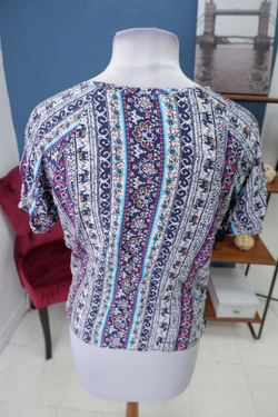 Блузка из вискозы с принтом 44-46 размер