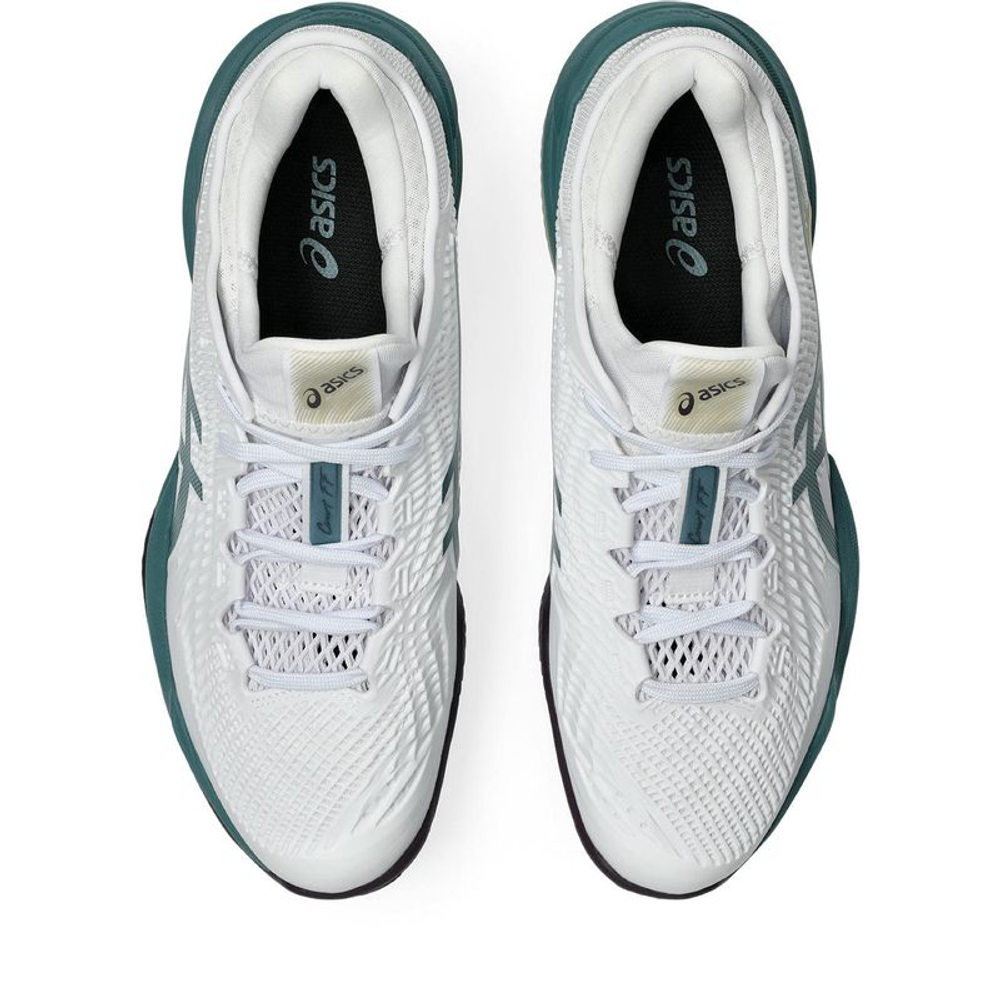 Теннисные кроссовки Asics Court FF 3 Clay - white/foggy teal