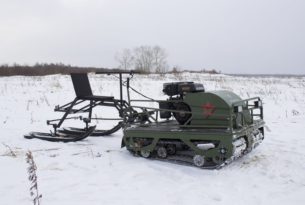 Мотобуксировщик POMOR X2 K-18 С реверс-редуктором