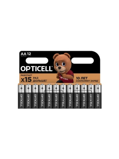 Элемент питания алкалиновый AA/LR6 (блист. 12шт) Basic Opticell 5051010/6051010