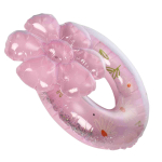 Круг с цветком 70 см с блестками, 4 цвета микс, с-30560