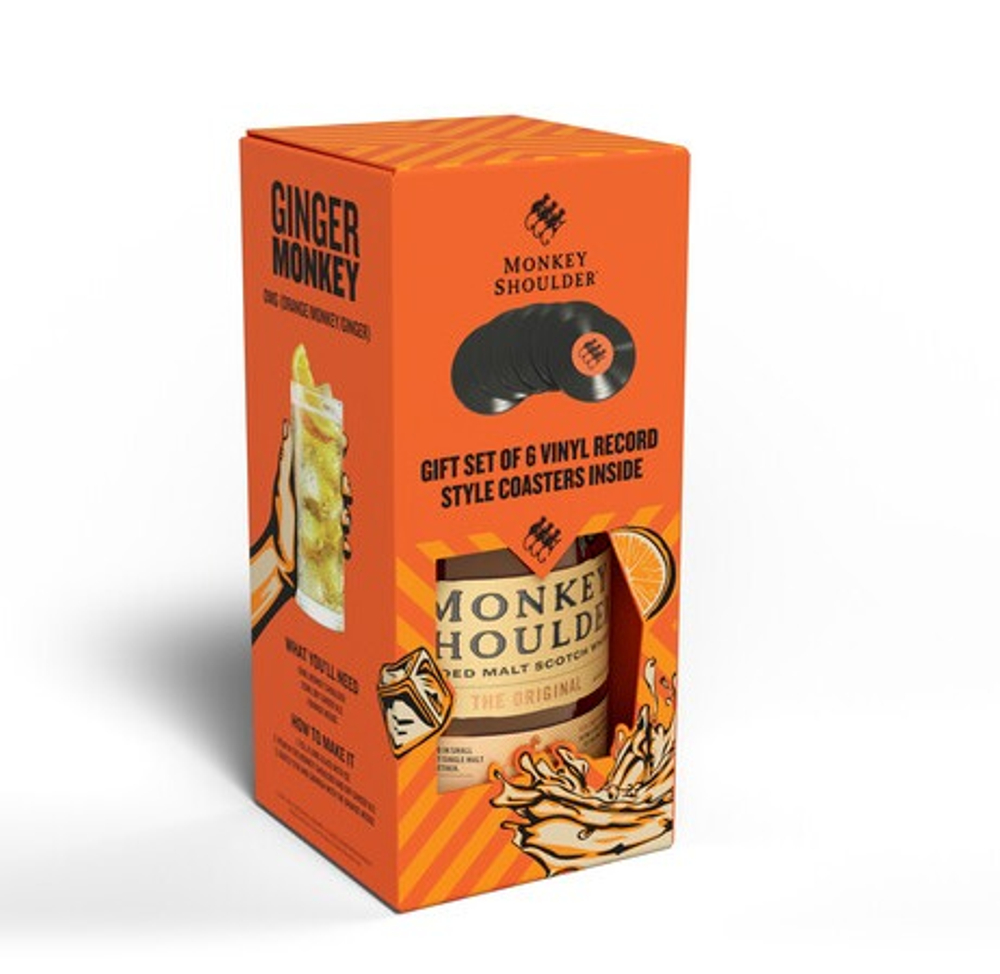 Monkey Shoulder 0.7 Coaster Pack